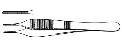 Dissecting forceps Adson Debakey 125 mm straight 1,5 mm atraumatic — REF 29522