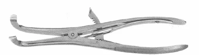 Retractor self-retaining spine Mathey Verteb radius 45 X 180 — REF 23509