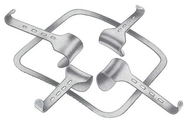 Retractor abdominal Kirschner frame F Ixed 25 X 25 cm — REF 21202P