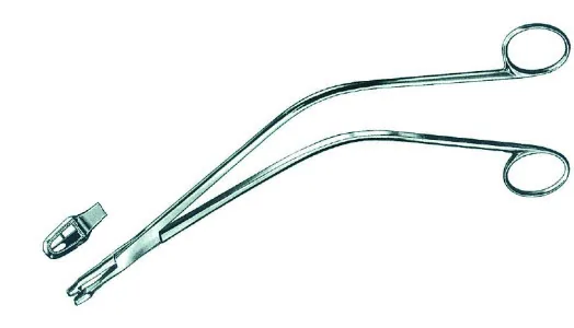 Pince Biopsie Gynécologique Schubert Coudé Bp 260 mm - REF Z454