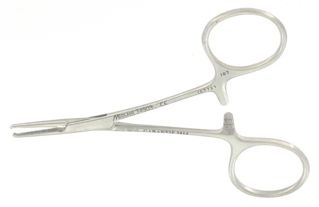 Artery forceps Halstead 10 cm straight with teeth — REF 34903P