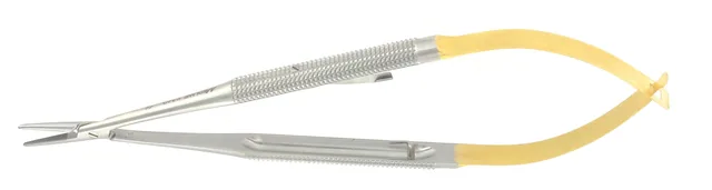 Porte Aiguille micro Castro Corps Rond 210 mm Courbe Verrou Mors Tungstène 12 X 1,3 X 2,0 mm — REF K345