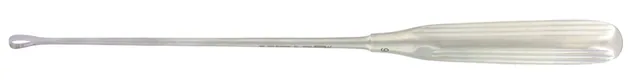 Vaginal curette Sims rigid sharp 28 0 X 7 mm — REF 15015