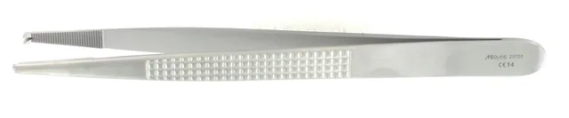 Dissecting forceps Bonney 18 cm W/ Tee Th — REF 29701