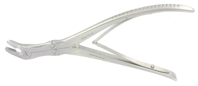 Bone rongeur Dbl Bx Leksell 2 3 cm 8 mm angled — REF 32605P