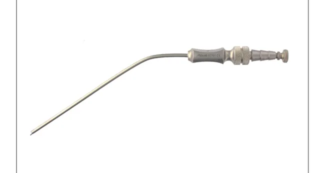 Canule Aspiration Frazier Coudée 125 mm Diamètre 2,6 mm — REF 02701P
