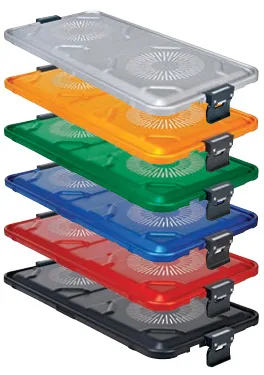 Conteneur 580X280MM Couvercle Perforé Seul Rouge Gamme H - REF H0585
