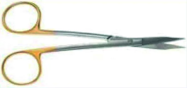 Ent scissors Goldman Fox curved 13 cm tungsten carbide — REF X271