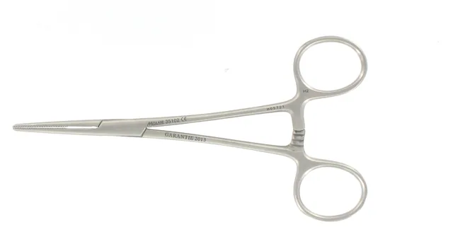 Artery forceps Kelly 16 cm straight W/ O T — REF 35104F