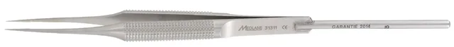 Dissecting forceps micro round Plat. without teeth 15 cm — REF 31311