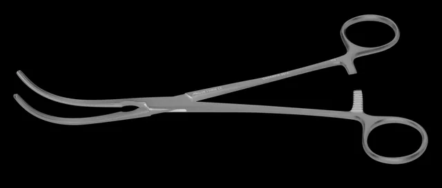Vascular clamp coarctation Glover curved 22 cm — REF 10906P