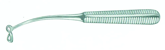 Ent knife Beckmann Tonsils Ad En. 20 mm curved — REF X712