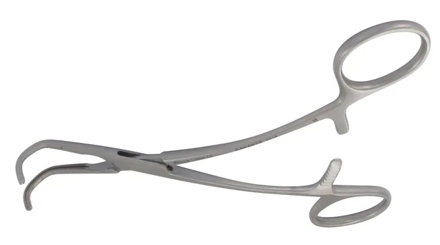 Vascular clamp pediatric Cooley Lrg curved 14 cm — REF 12006
