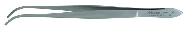 Dissecting forceps Cushing 18 cm without teeth Eeth curved — REF Z906