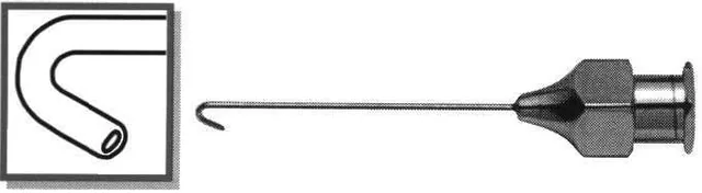 O-light Canule Binkhorst Crochet Droit Inox — REF OL391