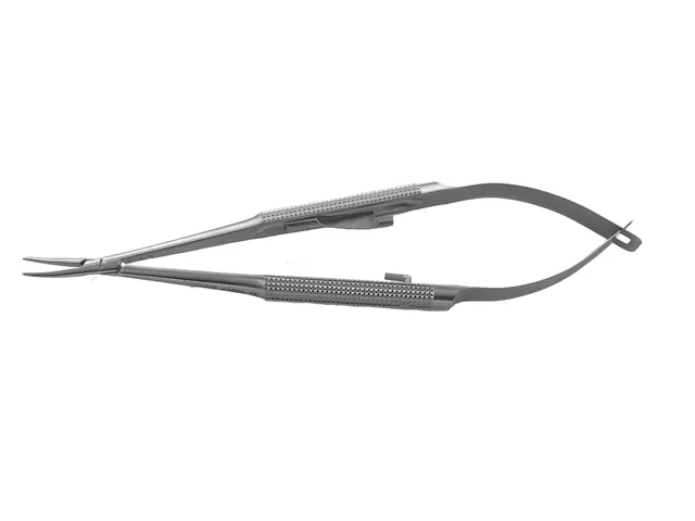 Porte Aiguille Castro Corps Rond 140 mm Courbe a Verrou Mors Lisse 12 X 0,8 X 1,2 mm — REF 40601