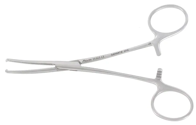 Pince Hémostatique Kocher 180 mm C. avec Griffes — REF 35305P