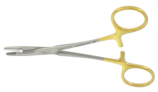 Porte Aiguille Olsen Hegar Ciseaux 140 mm Tungstène — REF 40209P