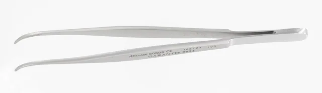 Dissecting forceps ophthalmic 11 cm curved W /o teeth — REF 30509P