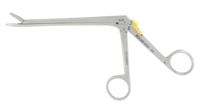 Disc rongeur Spurling 130 stainless radius 4X10 detachable — REF 42107