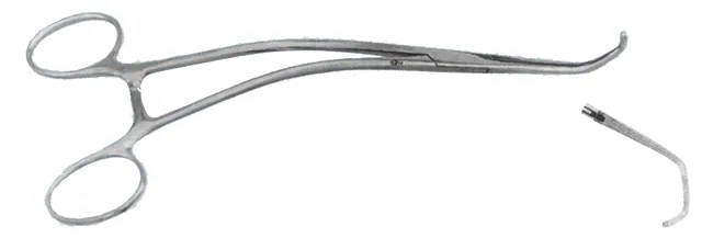 Vascular clamp Auvert jaws 25 mm 20 cm fine — REF W896