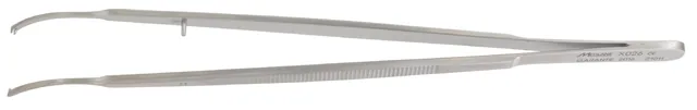 Dissecting forceps Gerald 18 cm W/ Tee Th curved — REF X026