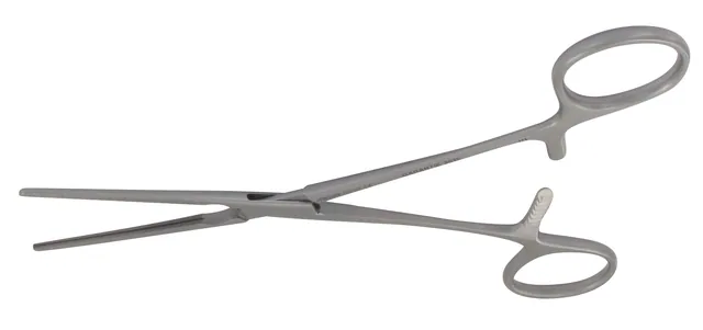 Vascular clamp pediatric Cooley straight . straight 16.5 cm — REF 12002