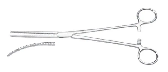 Artery forceps Sarot 24 cm curved W /o T — REF 36104