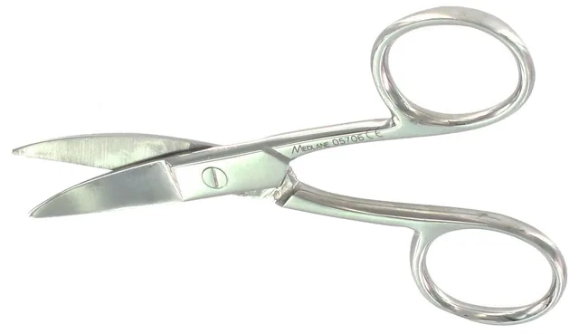 Nail scissors Bancal Chr. Plat Ed 10 cm curved — REF 05708P