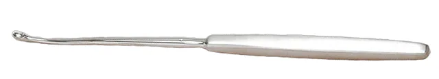 Ent curette Sinus Sebileau 21 cm 1/2 curved 6 mm — REF 15407