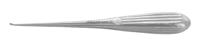 Bone curette Cloward Ctre angled 20 cm X 2.5 mm — REF 15810