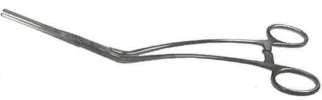 Vascular clamp Iliaque Cooley 255X50MM straight Branch curved — REF 11106
