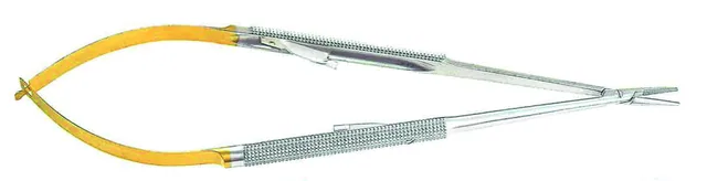 PORTE Aiguille MICRO CASTRO. CORPS ROND 180 MM Droit VERROU MORS Tungstène 12 X 1,3 X 2,0 MM — REF K342