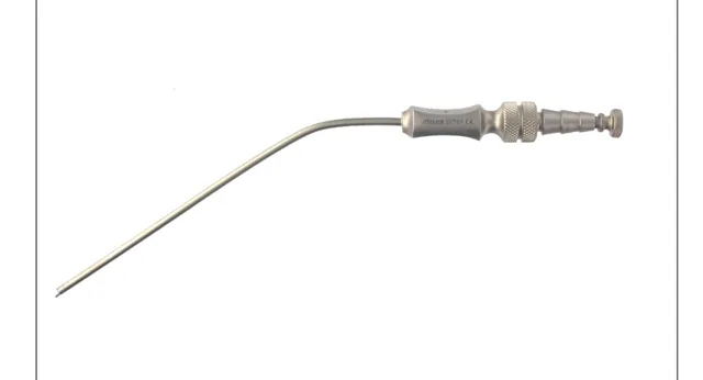 Canule Aspiration Frazier Coudée 125 mm Diamètre 3,3 mm — REF 02702P