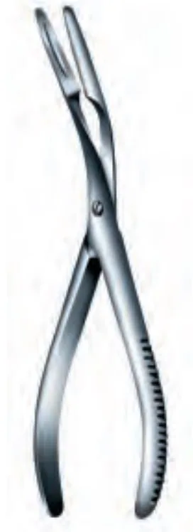 Holderforceps / bone Sequ. curved 20 cm — REF 16504