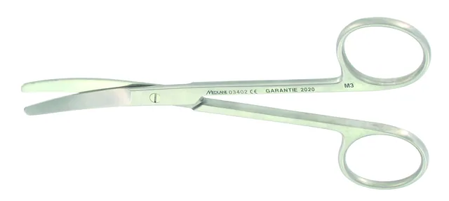 CISEAUX COURANTS ENUCLEATION 130 MM Courbe — REF 03402P