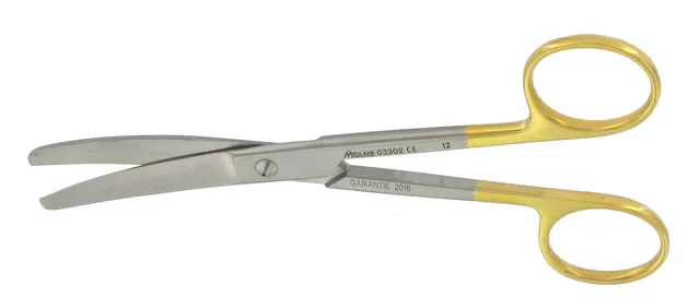 Ciseaux Courants Mousse 145 mm Courbe Tungstène — REF 03302P