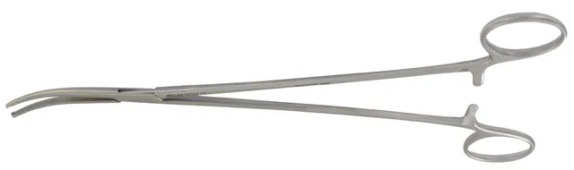 Artery forceps Bengolea 24 cm curved . with teeth — REF 34205F