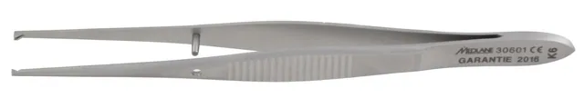 Dissecting forceps ophthalmic Iris 10 cm stainless R. W/ teeth — REF 30601P