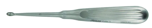 Bone curette Schede straight 17 cm X 2.5 mm — REF K478