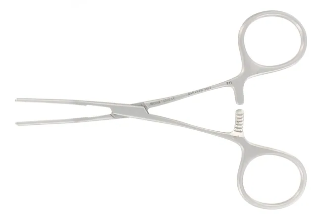 Vascular clamp Bulldog Gregory 120 mm 45° Very delicate — REF 10506