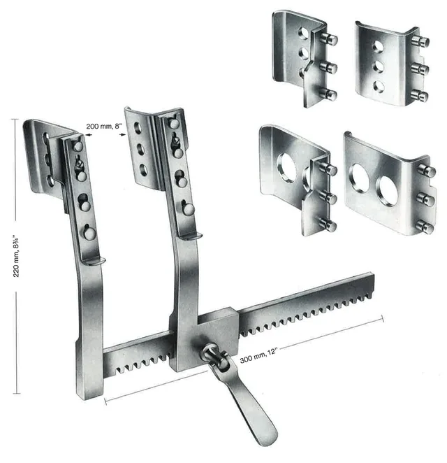 Retractor thoracic Burford Finochie Tto 65X62X250MM — REF X691