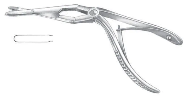 Ent forceps Nasal Middlet.jansen 18 cm.WITH Hole — REF 37201