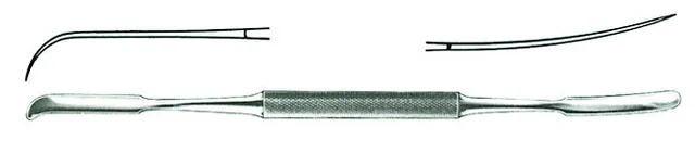Rugine Maxillo-facial Obwegeser Courbe 5 X 175 mm - REF C9HN