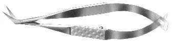 O-light Ciseaux Vannas C. plat 81X9.5 Angulé Inox — REF OL177