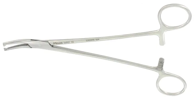 Gynecological forceps Rochard bent 21 cm — REF 33901P