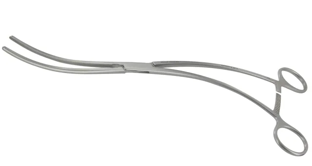 Vascular clamp aortic Anevr. Debak Ey 33 cm S Sh — REF 10205P