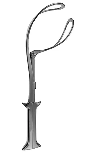Obstetric forceps Barton Articul. Spoon 36 cm — REF 25001