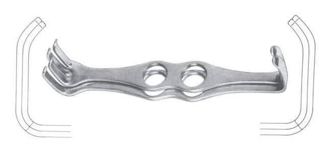 Retractor D/e Mathieu (pair) 13X26 mm 20 cm — REF 17604P
