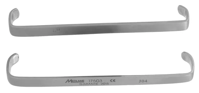 Ecarteur Double Farabeuf (paire) 100 mm L. p 6X15 L. p 7X18 — REF 17503P